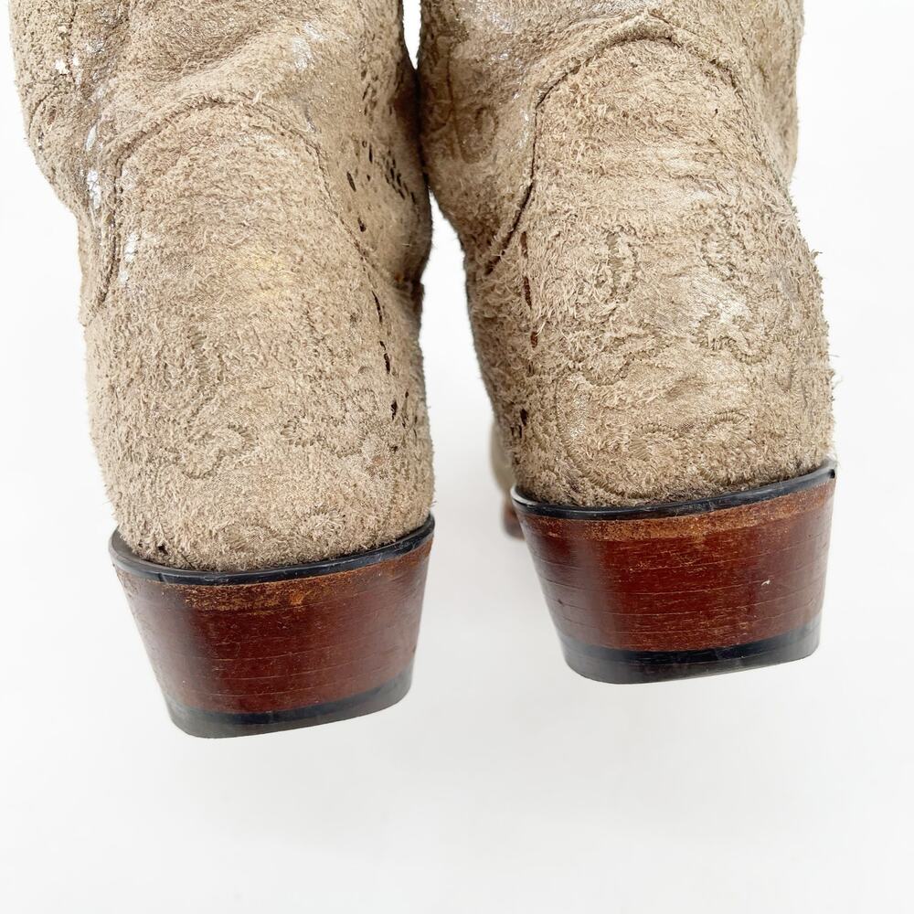 Lucchese Women’s 7.5 Stone Metallic Python Print … - image 8